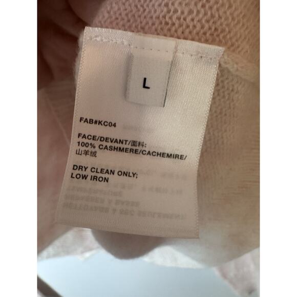 Lafayette 148 Women's Size Large Bluff Pink Cashmere Crewneck Sweater NWT $798 - Picture 8 of 12